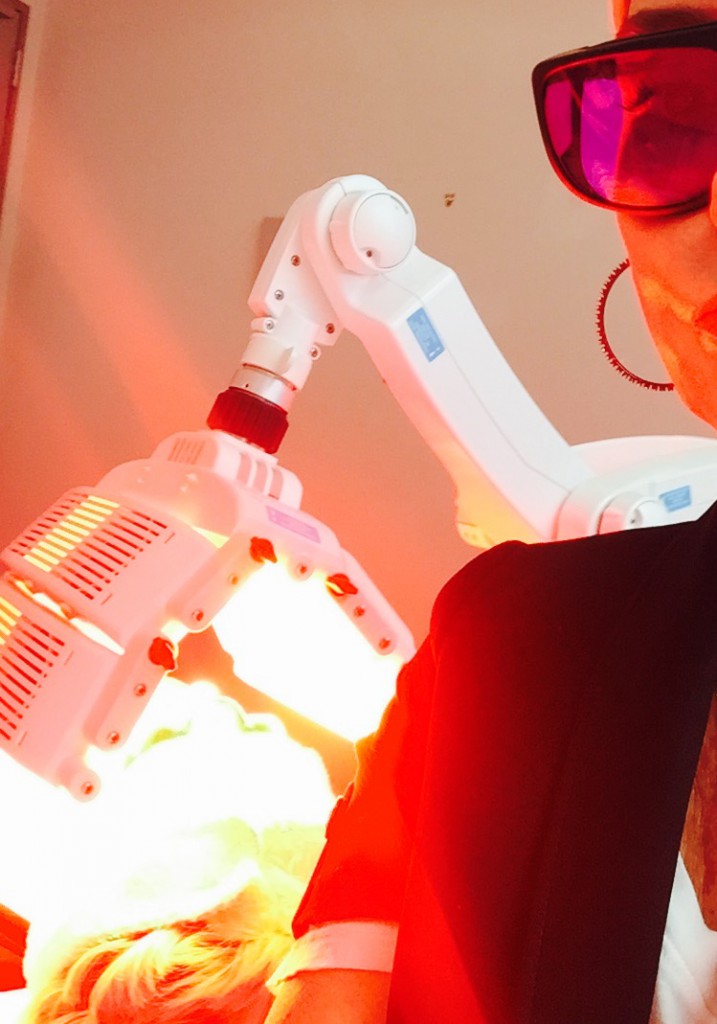GLOW!  WITH LED LIGHT THERAPY FACIAL!