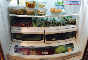 Portioned fridge